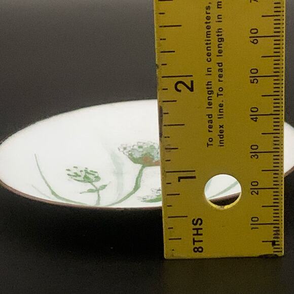 Modernist De Passille Silvestre Floral Enamel Trinket Dish - Picture 9 of 9